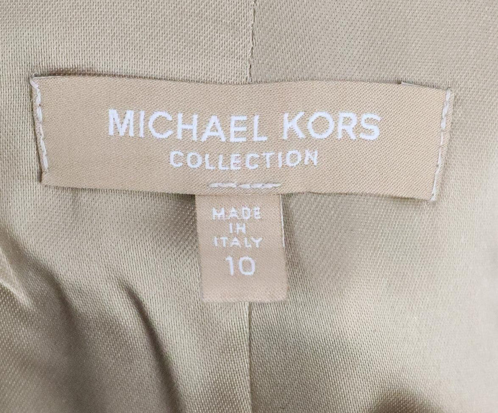 Michael Kors Beige Plaid Trenchcoat sz 10 - Michael's Consignment NYC