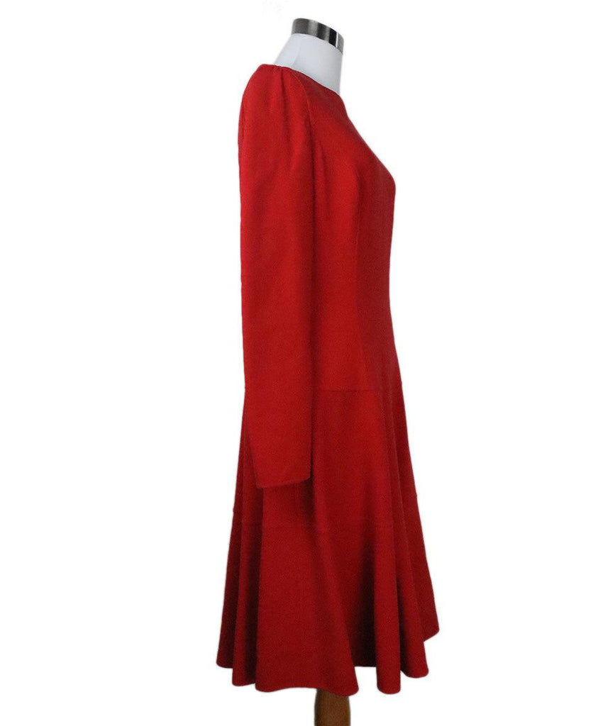 Michael Kors Red Wool Longsleeve Dress sz 8 - Michael's Consignment NYC