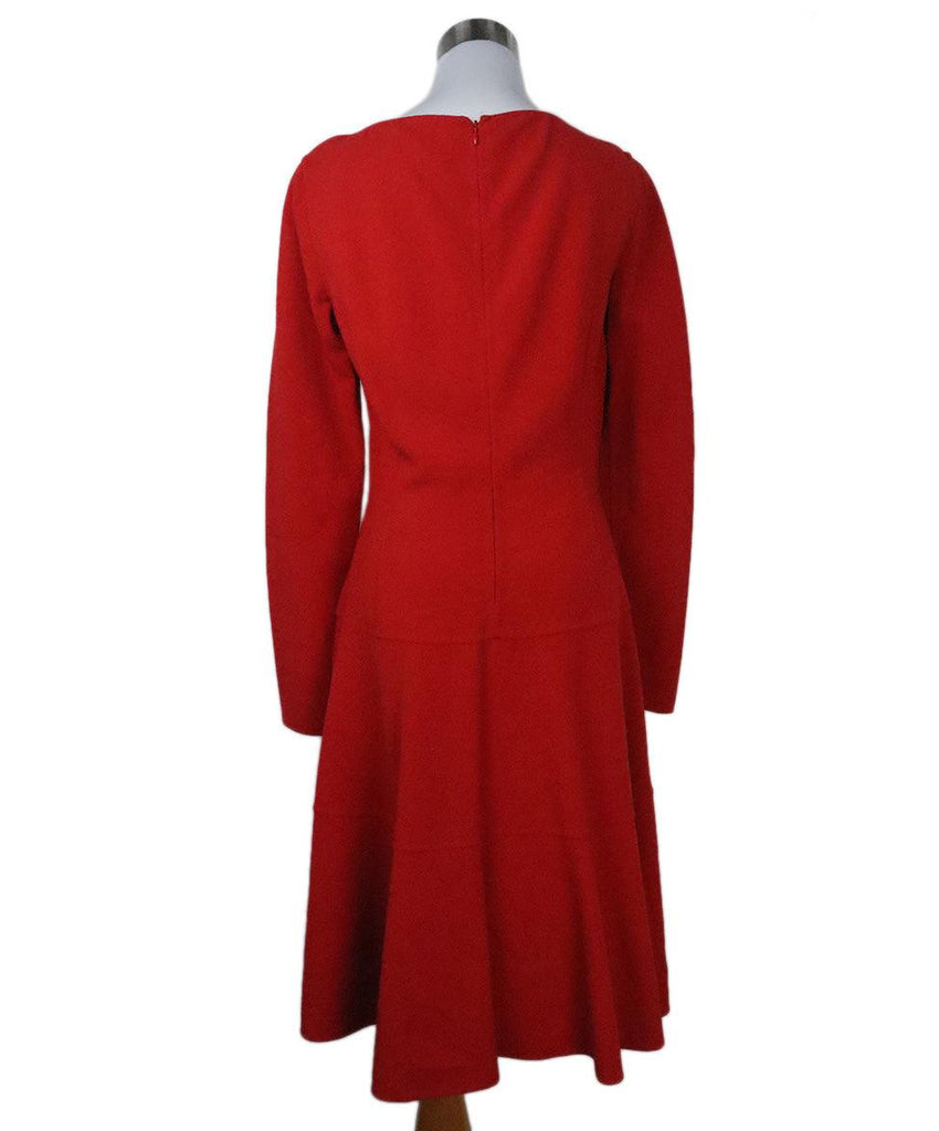 Michael Kors Red Wool Longsleeve Dress sz 8 - Michael's Consignment NYC