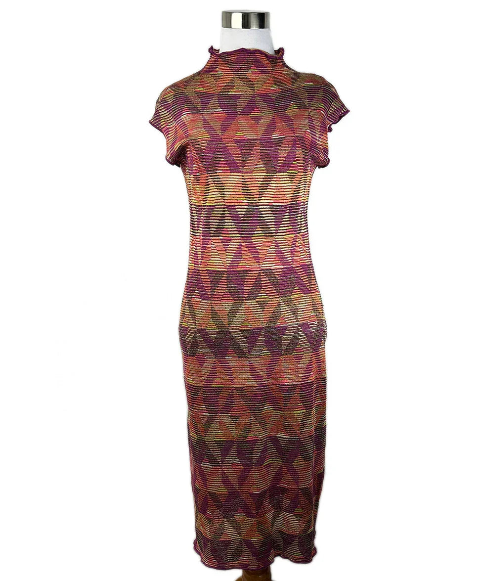 slim fit dress slacks Missoni Purple Orange Green Knit Sleeveless Dress sz 6 l Michael's Luxury  Consignment – Michael's Consignment NYC