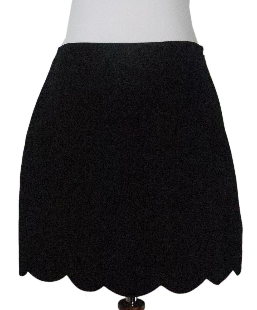 Miu Miu Black Scallop Mini Skirt sz 8 – Michael 