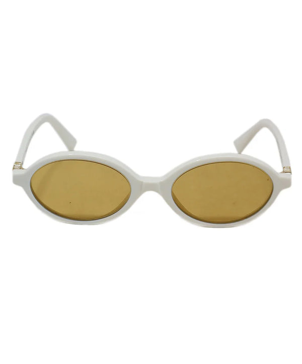 Miu Miu Ivory Sunglasses with Gold Detail Miu Miu MU 09WS 1425S0 Sunglasses - US main image 4