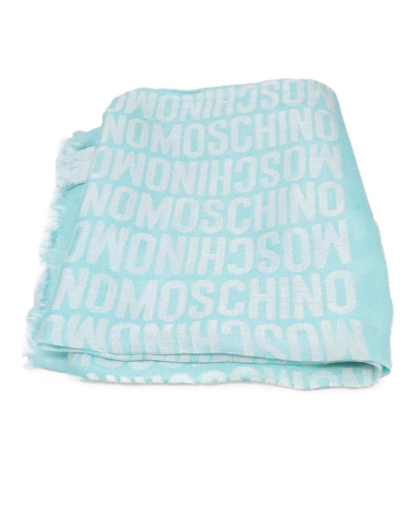 Moschino Aqua Print Scarf 1
