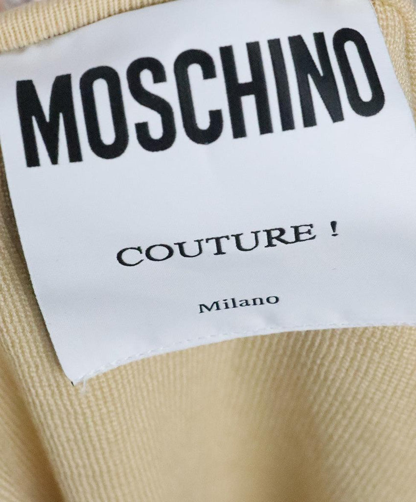 Moschino Cream Dress w/ Pearl Trim sz 4 - Michael's Consignment NYC