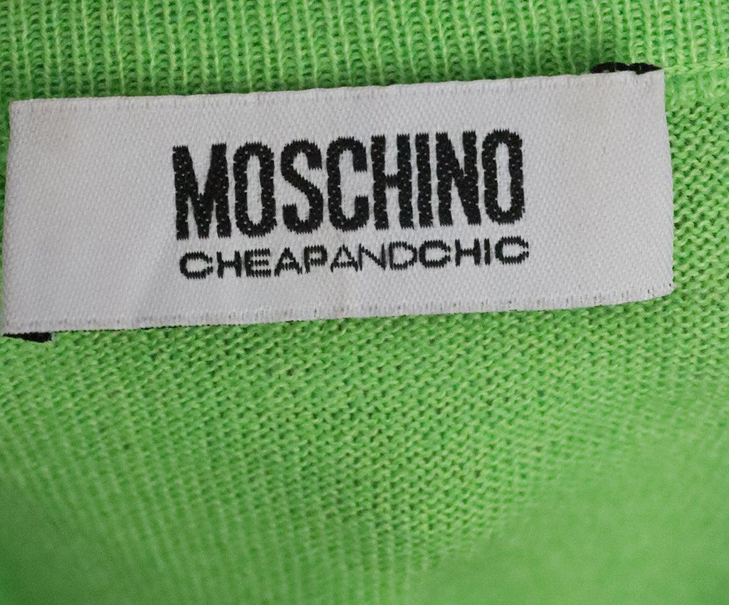 Moschino Green Wool Sequin Top sz 6 - Michael's Consignment NYC