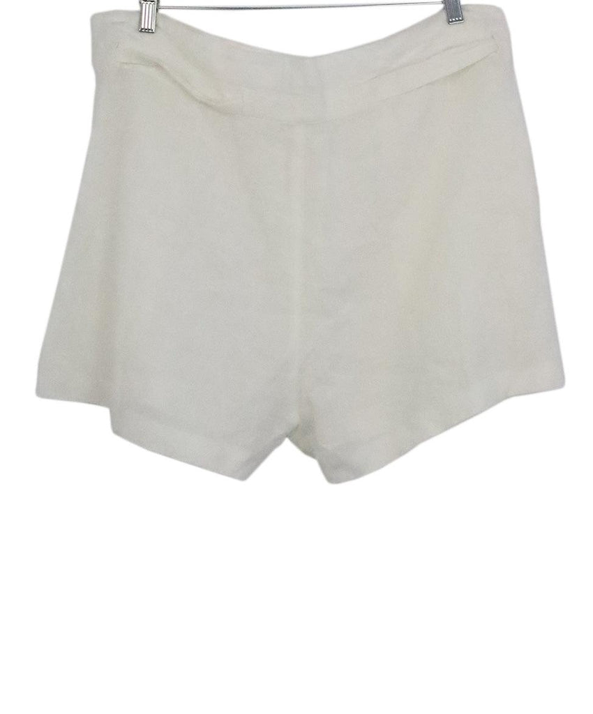 Nili Lotan White Linen Shorts sz 6 - Michael's Consignment NYC