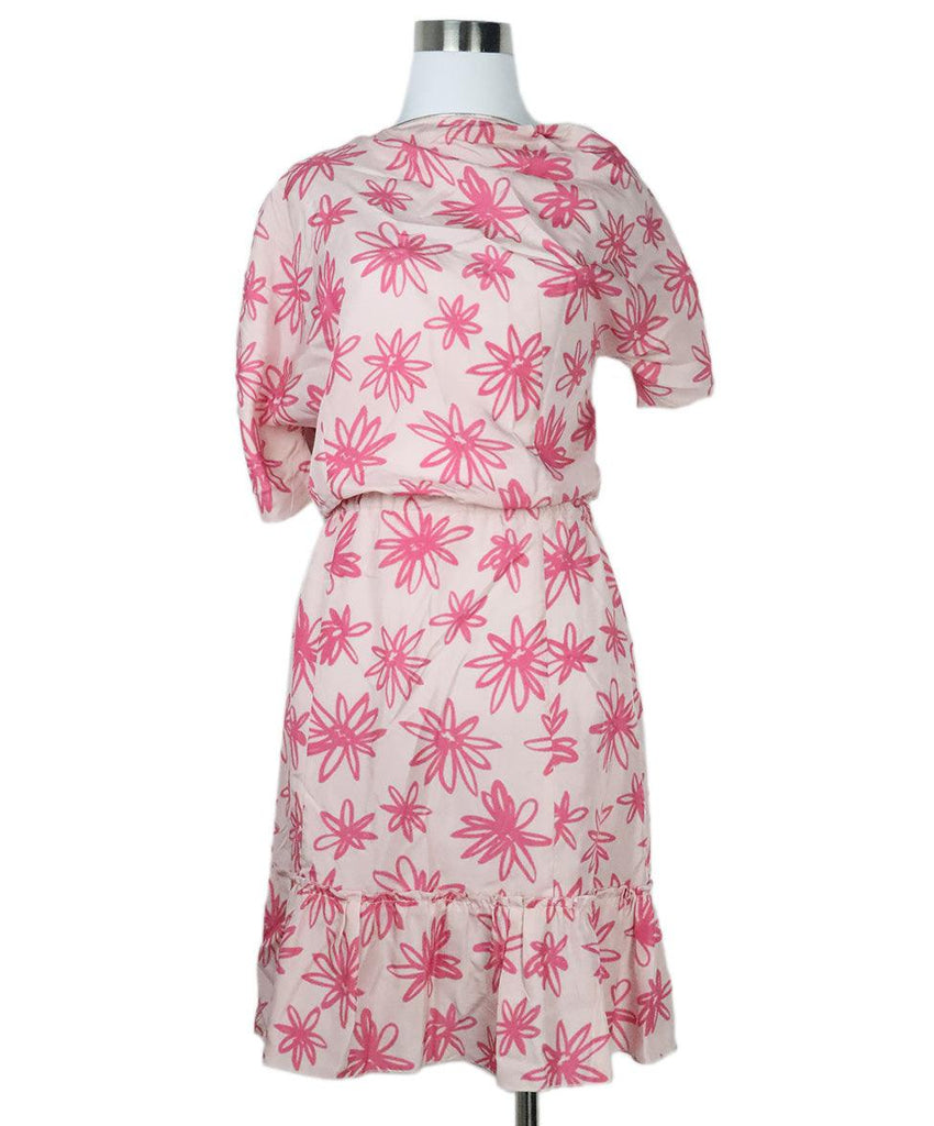 Nina Ricci Pink Floral Print Dress 