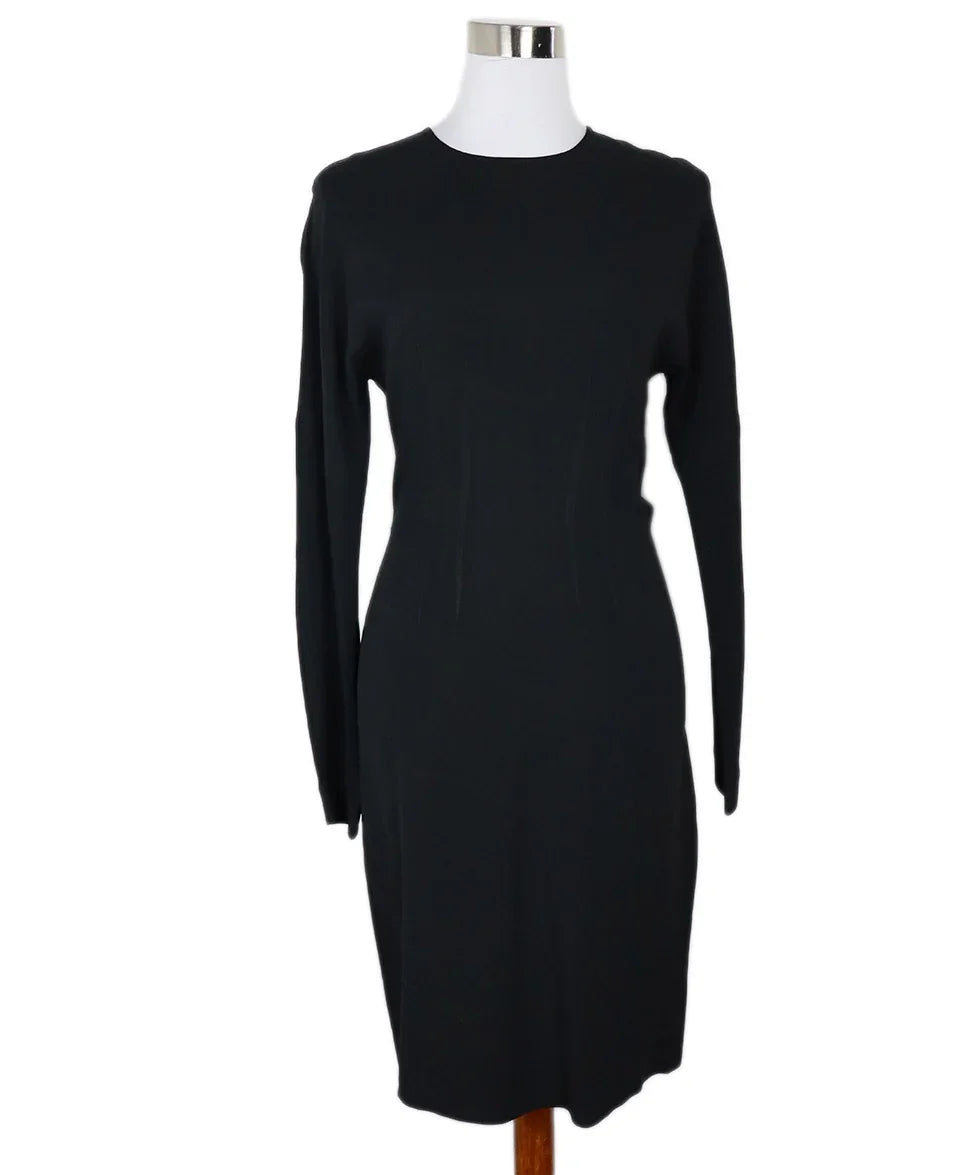 Prada Black Longsleeve Dress sz 4 l Michael's Luxury