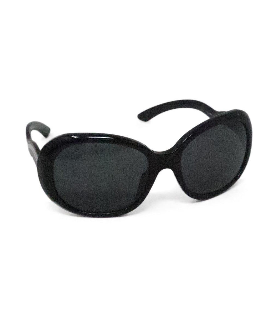 Prada Black Sunglasses w/ Silver Trim - Michael's Consignment NYC