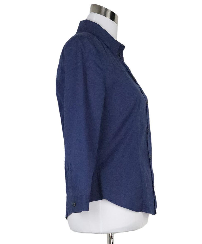 Prada Blue Cotton Shirt 1