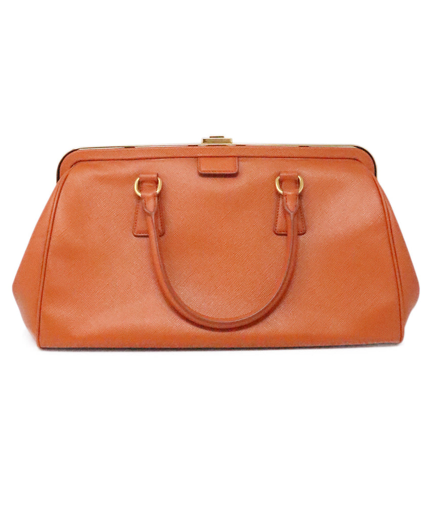 Prada Orange Leather Handbag 2