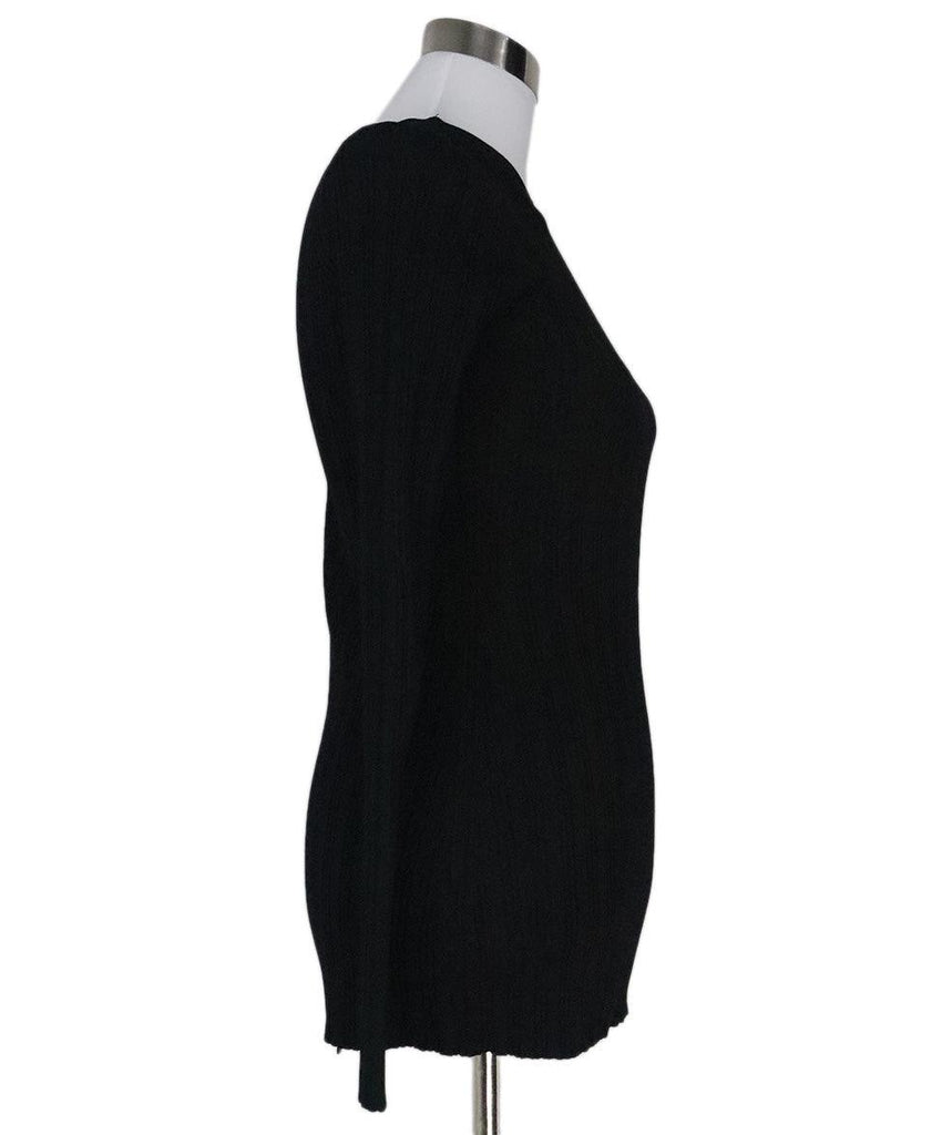 Proenza Schouler Black Zipper Sweater sz 6 - Michael's Consignment NYC