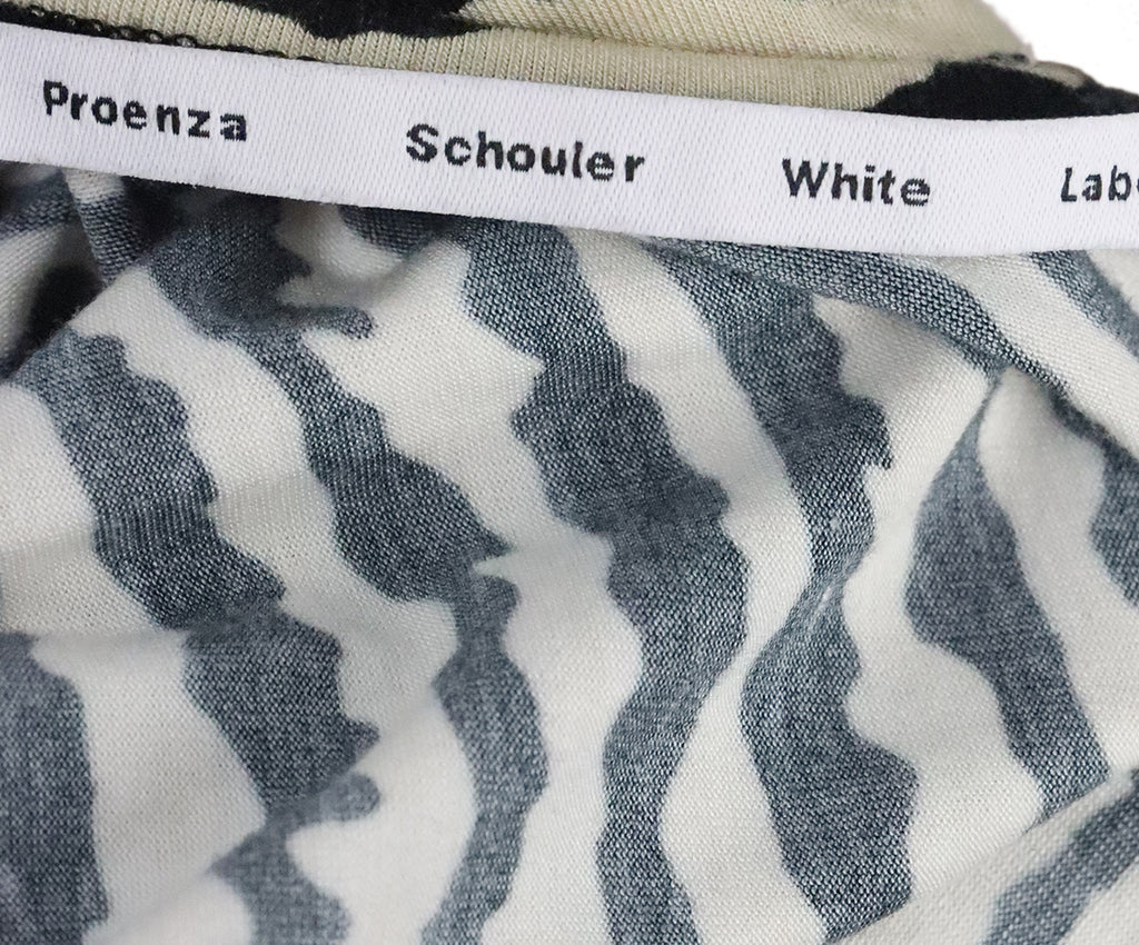 Proenza Schouler Black & Cream Print Dress 3
