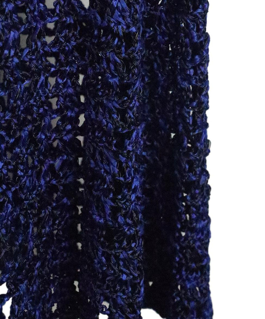 Proenza Schouler Blue & Black Knit Skirt 5