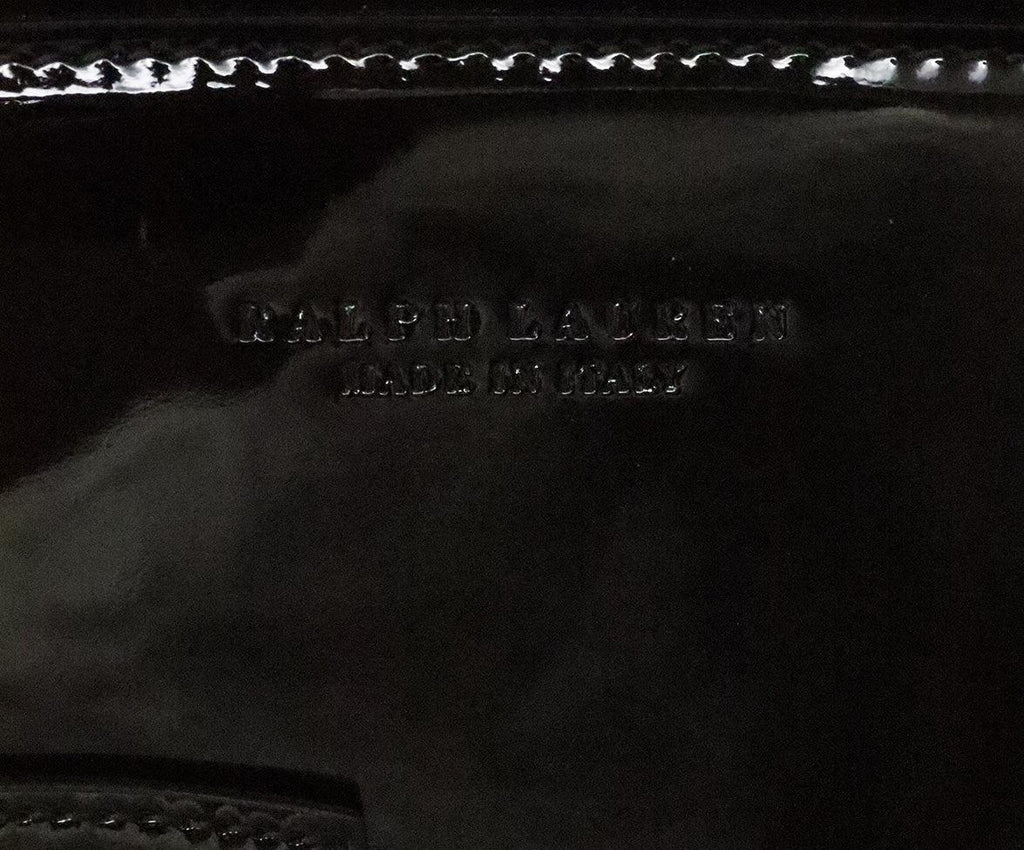 Ralph Lauren Black Patent Leather RL 50 Tote - Michael's Consignment NYC