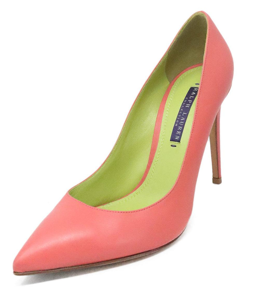 Ralph Lauren Pink Leather Heels 