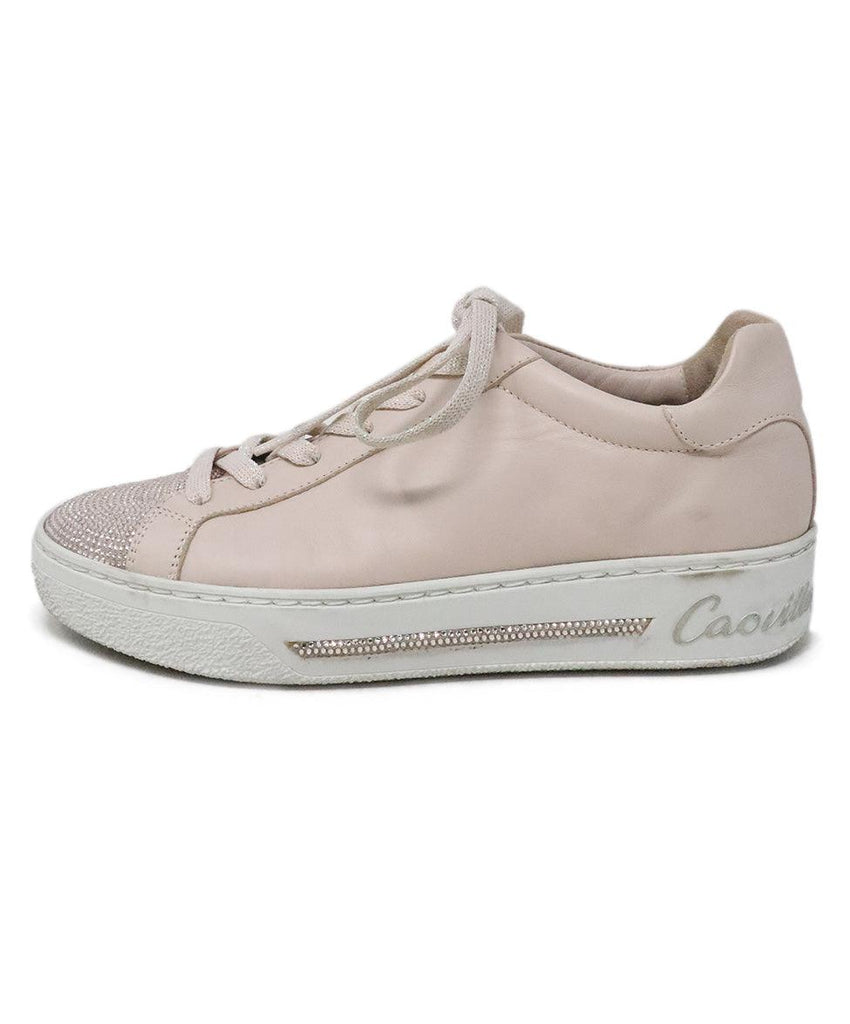 Rene Caovilla Pink Rhinestone Sneakers 1