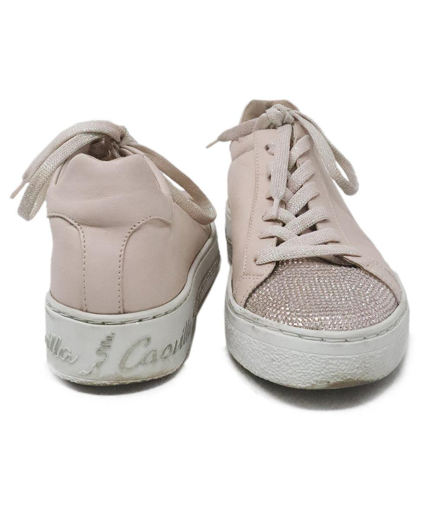 Rene Caovilla Pink Rhinestone Sneakers 2