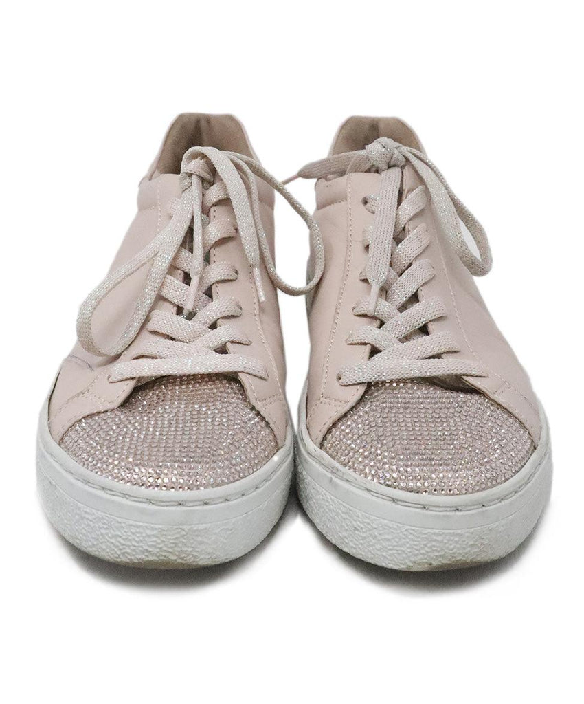Rene Caovilla Pink Rhinestone Sneakers 3