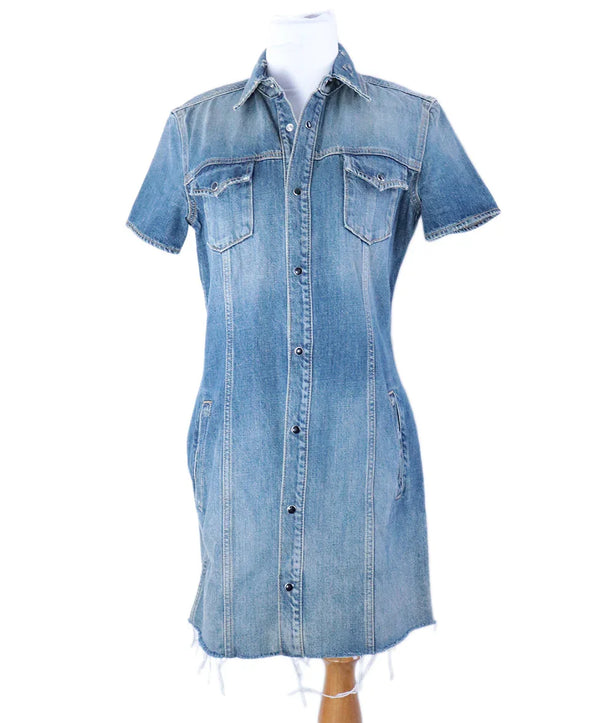 Saint Laurent Blue Denim Dress sz 6