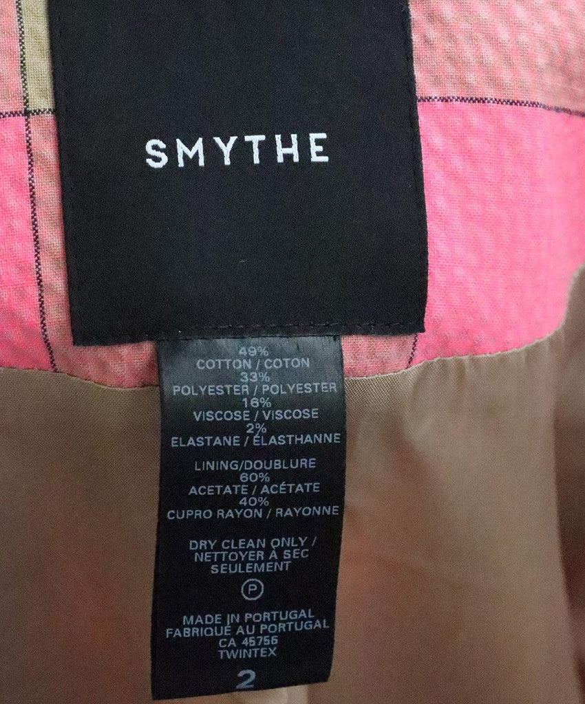 Smythe Pink & Beige Print Blazer sz 2 - Michael's Consignment NYC