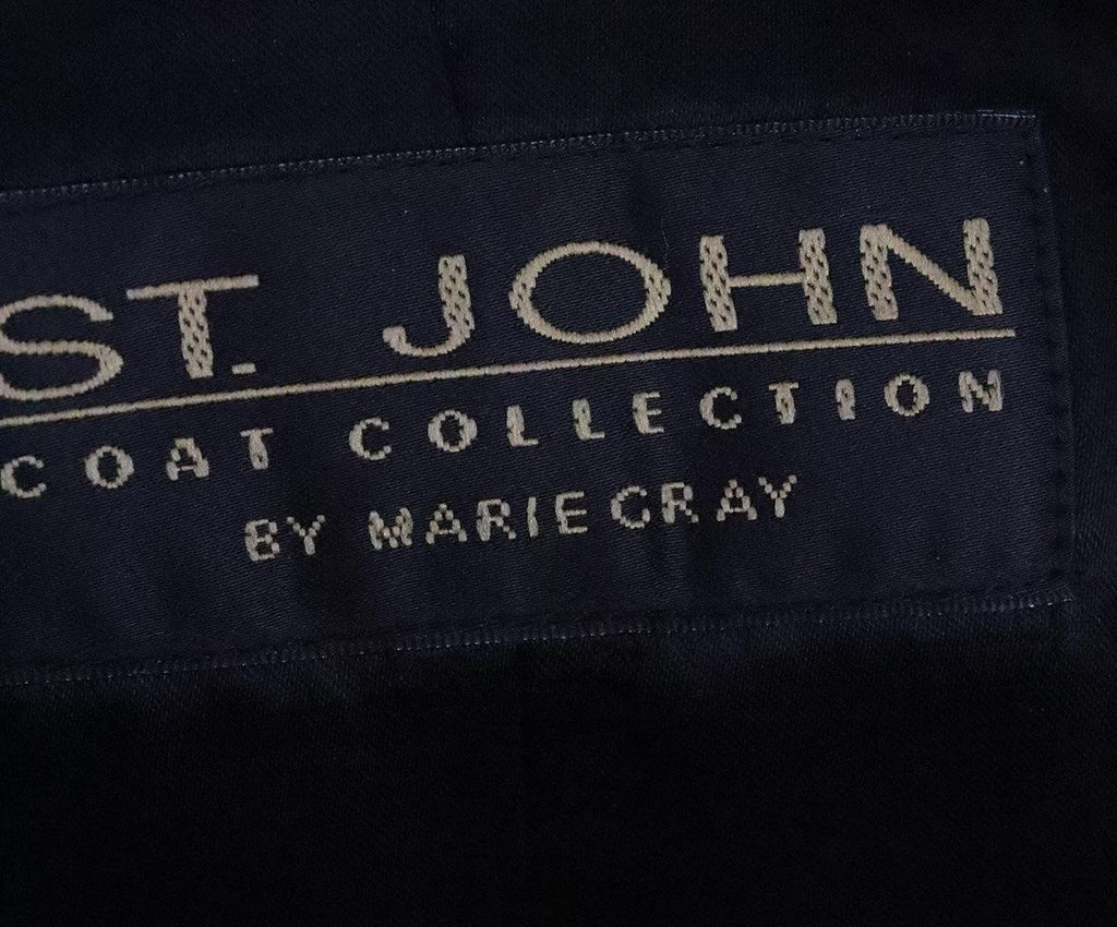 St. John Black Leather Ruffle Jacket sz 4 - Michael's Consignment NYC