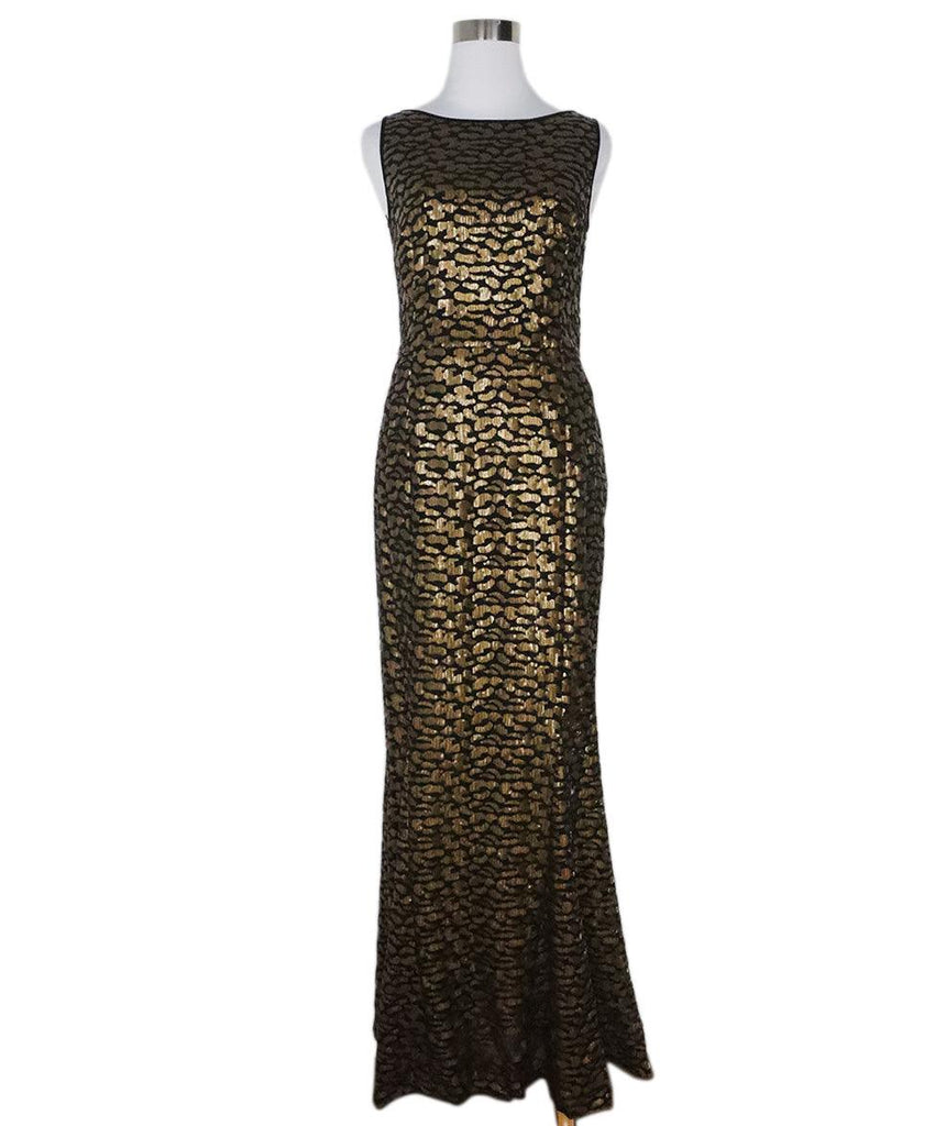 St. John Black & Brown Sequin Dress sz 4 - Michael's Consignment NYC