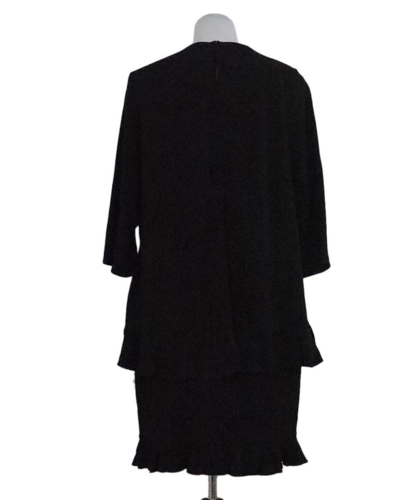 Stella McCartney Black Ruffle Trim Dress sz 8 - Michael's Consignment NYC