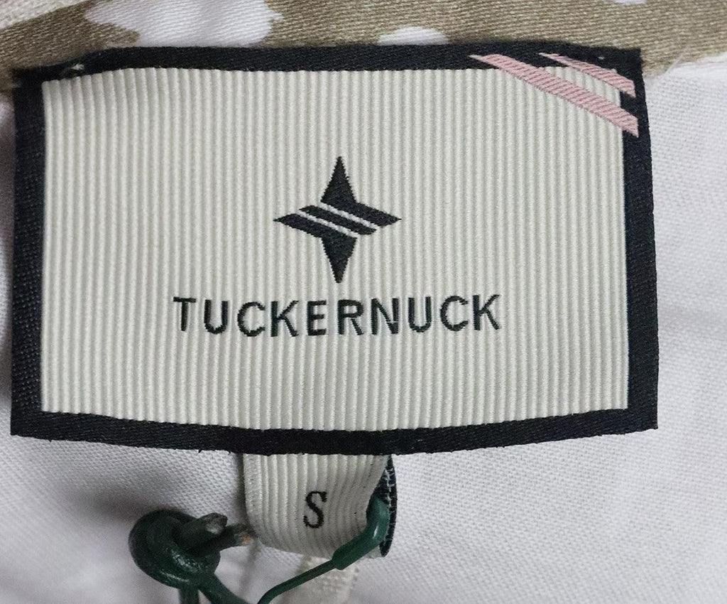 Tuckernuck Neutral & White Print Dress sz 4 - Michael's Consignment NYC