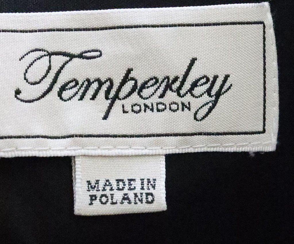 Temperley Of London Black Mesh & Copper Glitter Dress sz 0 - Michael's Consignment NYC