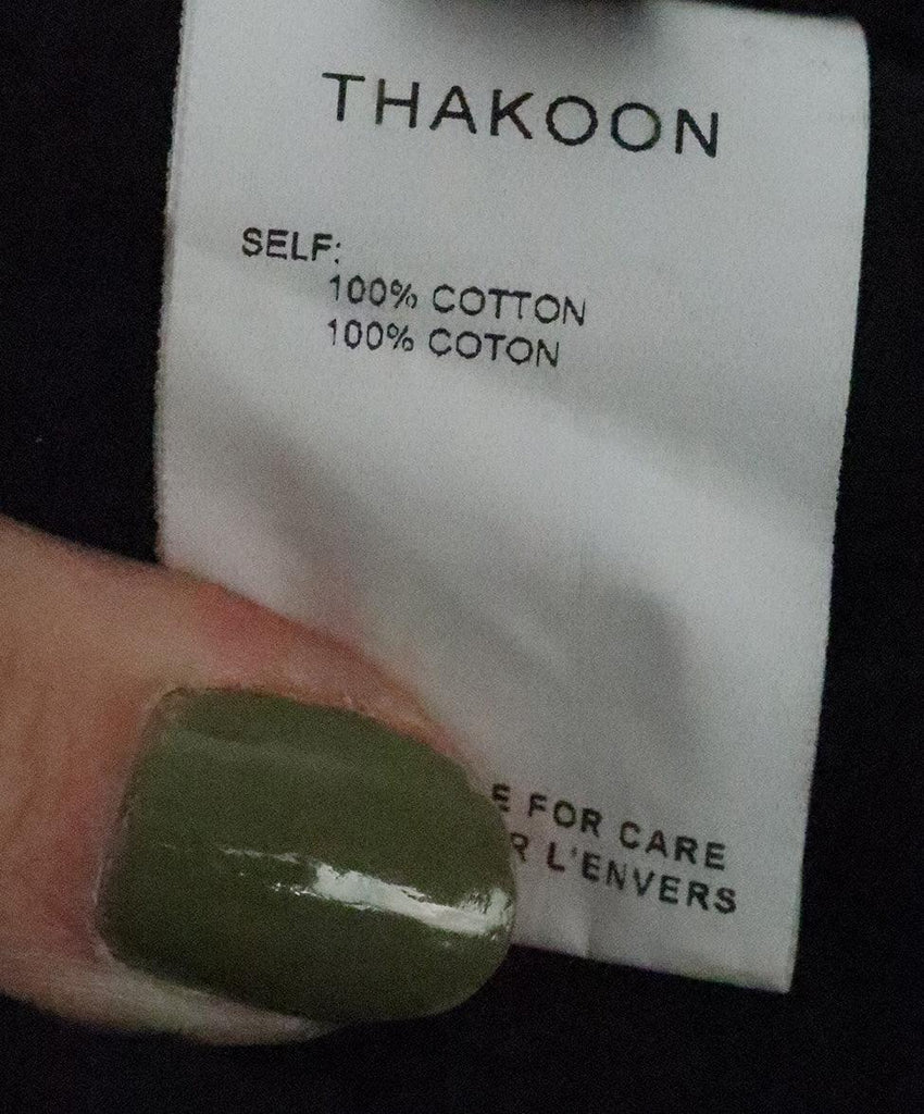 Thakoon Black Cotton Eyelet Skirt 4