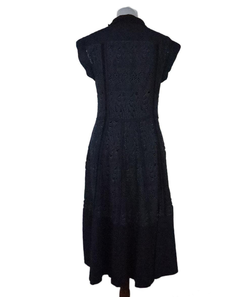 Thakoon Navy Cutwork Applique Dress sz 2 - Michael's Consignment NYC