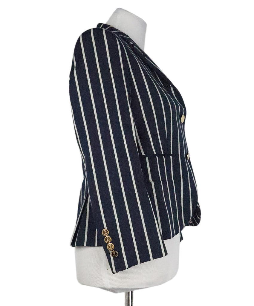 Thom Browne Navy & White Striped Jacket 1