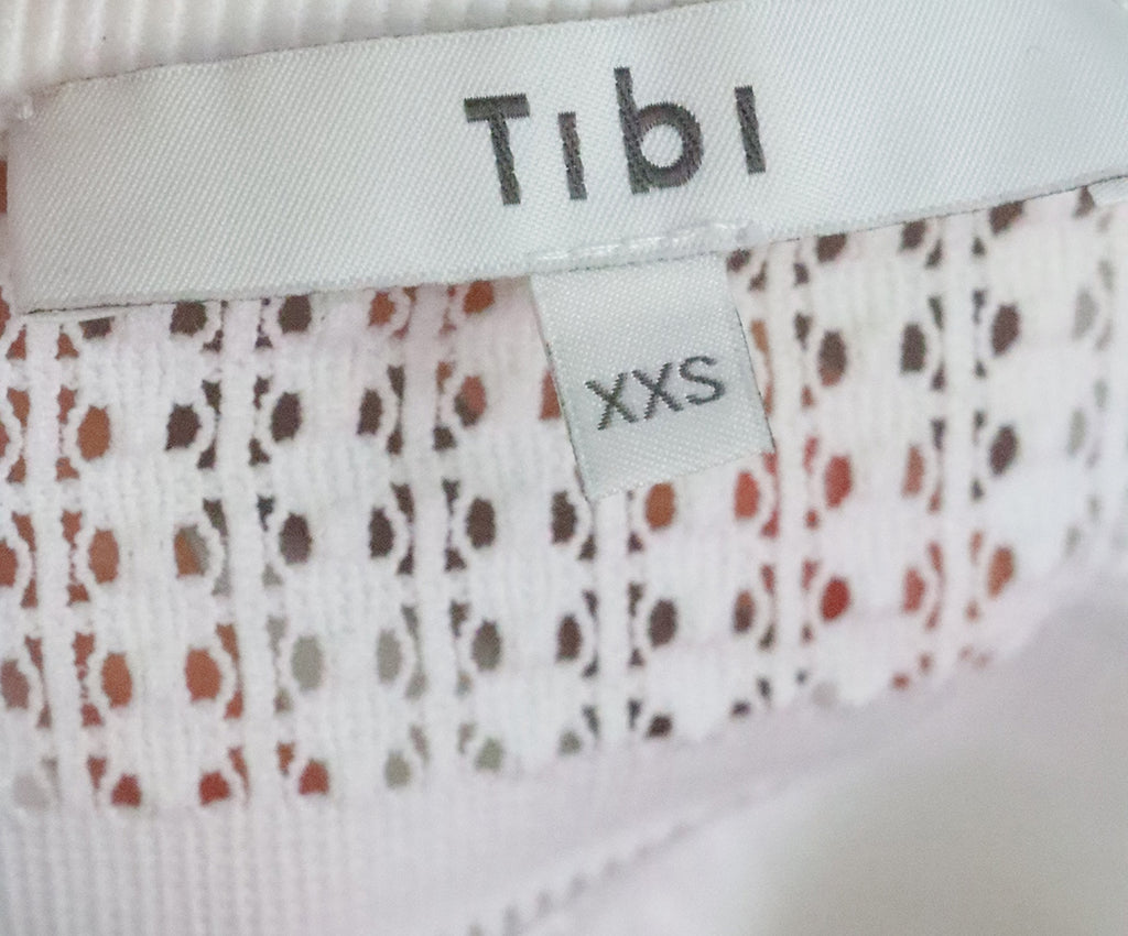 Tibi White Cropped Sweater 3