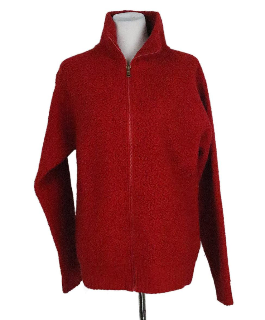 Tomas Maier Red Wool Cardigan sz 6 - Michael's Consignment NYC