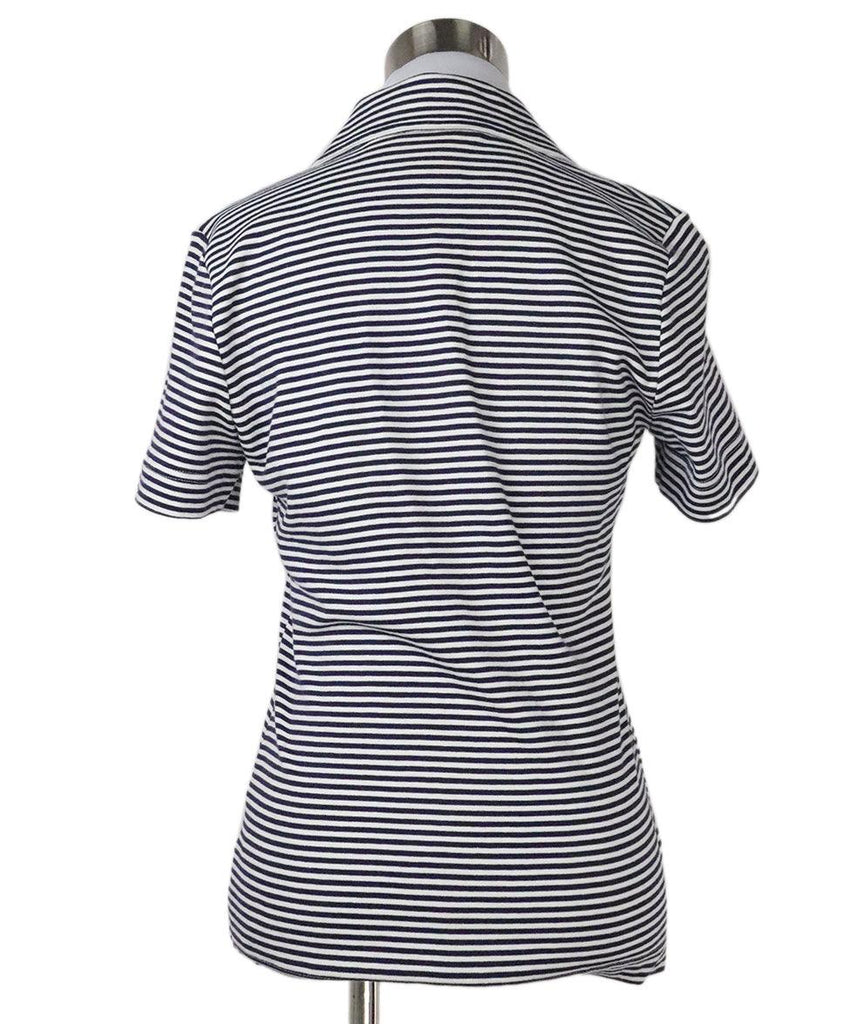 Tory Burch Navy & White Striped Top sz 6 - Michael's Consignment NYC
