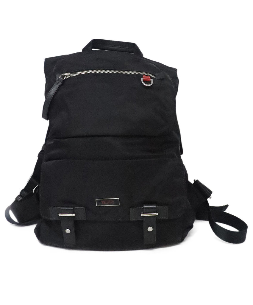 Tumi Black Nylon Backpack 