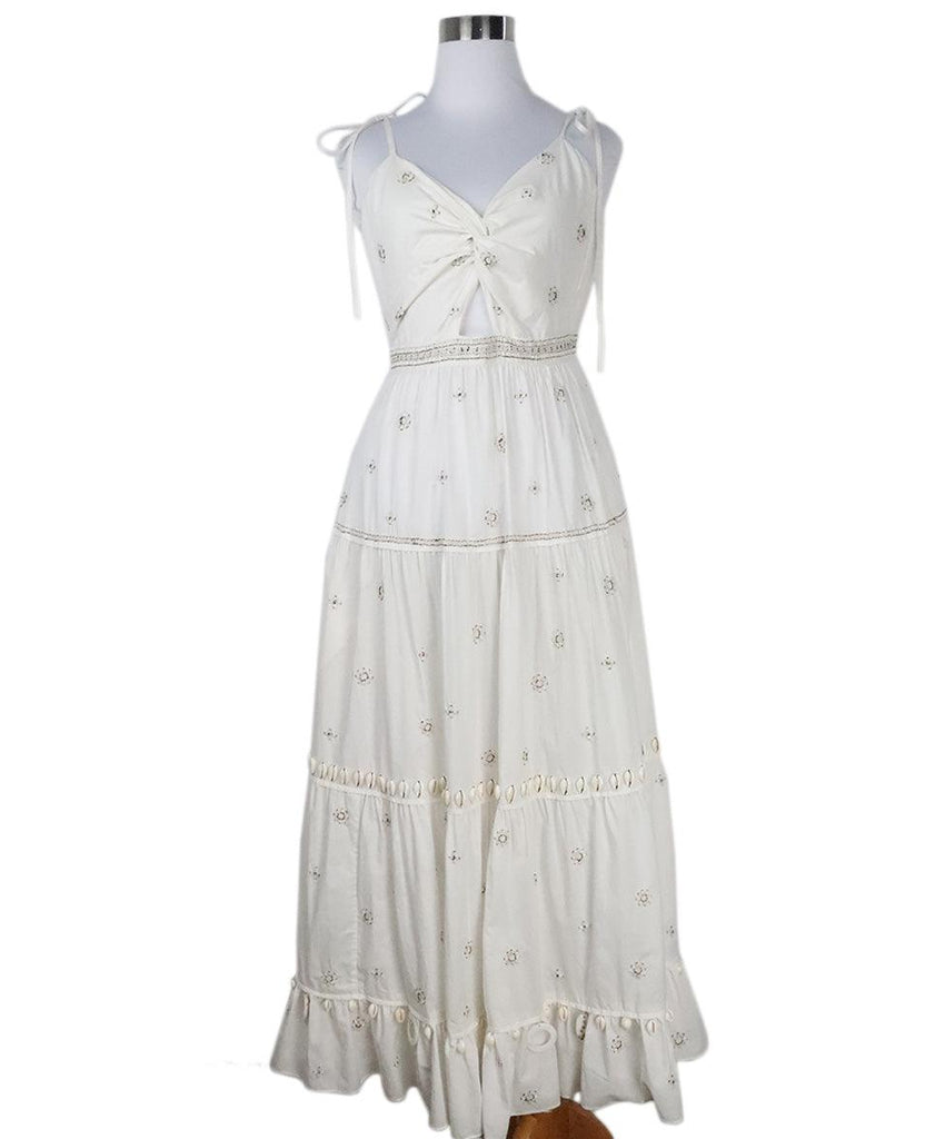 Ulla Johnson White Beaded Dress 