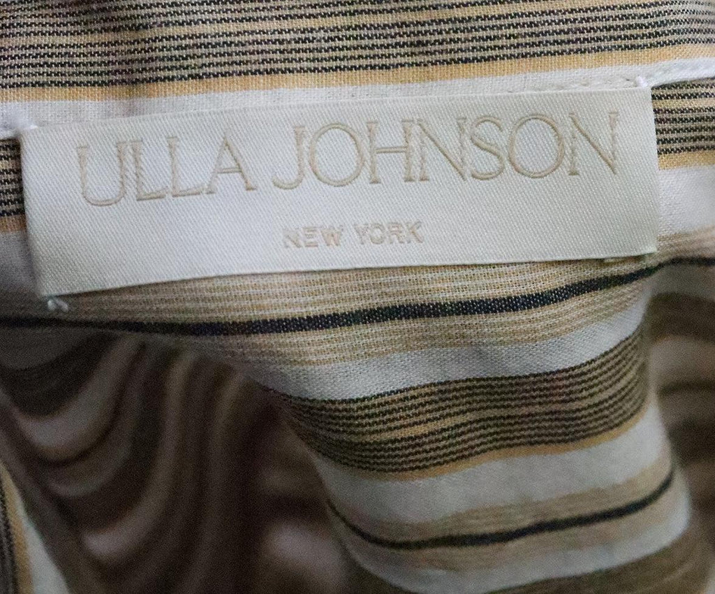 Ulla Johnson Yellow & Black Striped Top sz 6 - Michael's Consignment NYC
