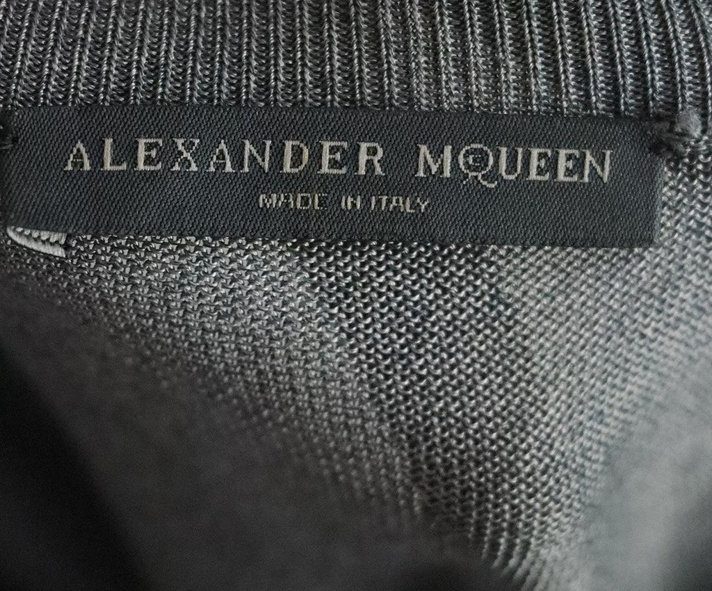Alexander McQueen Silver Viscose Knit Top sz 4 - Michael's Consignment NYC