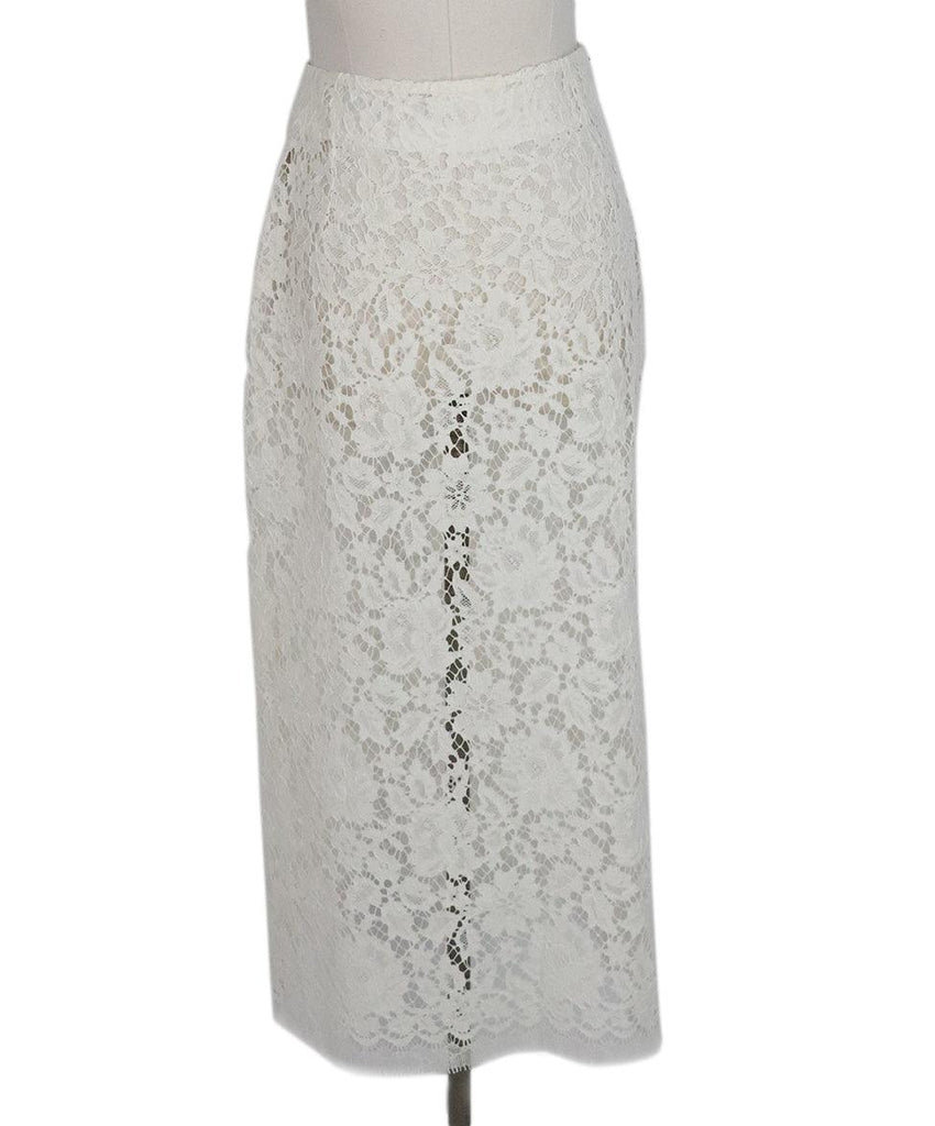 Calvin Klein Ivory Lace Skirt sz 2 - Michael's Consignment NYC