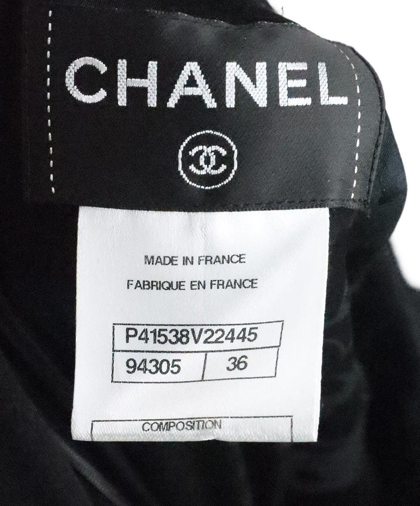Chanel Black Wool Dress w/ Gold Buttons sz 2 - Michael's Consignment NYC