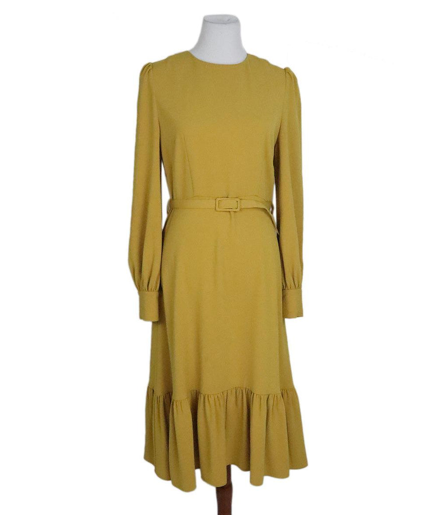 CO Mustard Yellow Dress w/ Belt sz 8 - Michael's Consignment NYC