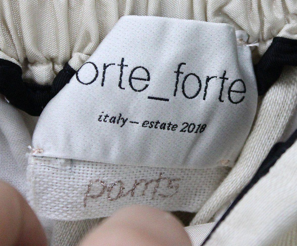 Forte Forte Ivory Striped Pants sz 0 - Michael's Consignment NYC