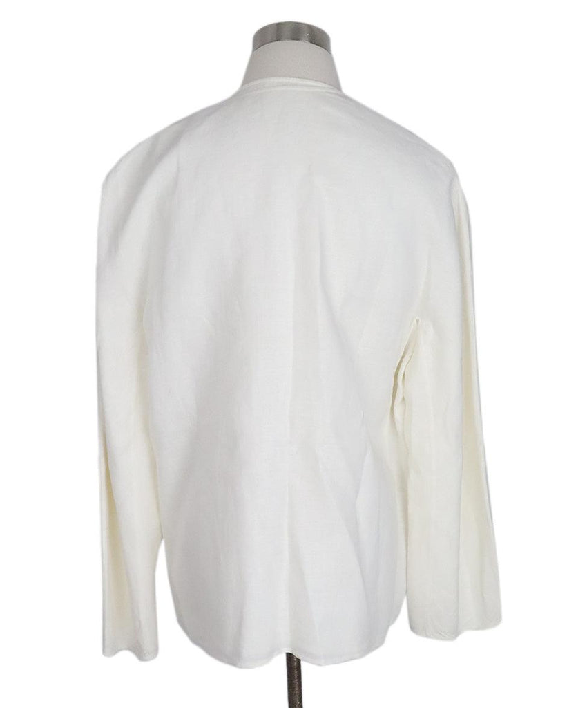 Hermes Ivory Linen Jacket sz 6 - Michael's Consignment NYC