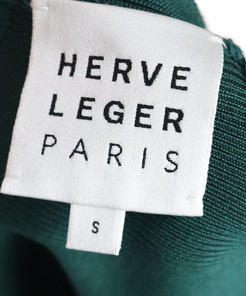 Herve Leger Green Rayon Nylon Dress sz 4 - Michael's Consignment NYC