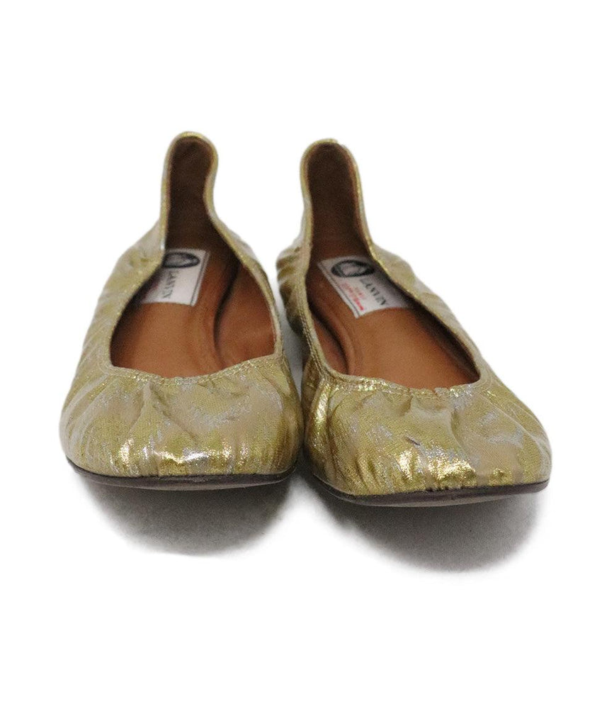Lanvin Gold & Silver Flats sz 6 - Michael's Consignment NYC