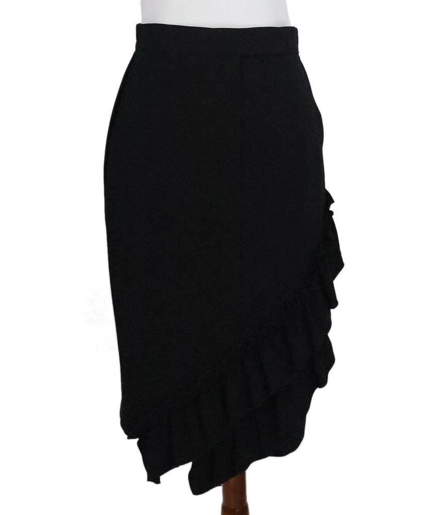 Max Mara Black Triacetate Polyester Skirt sz 10 - Michael's Consignment NYC