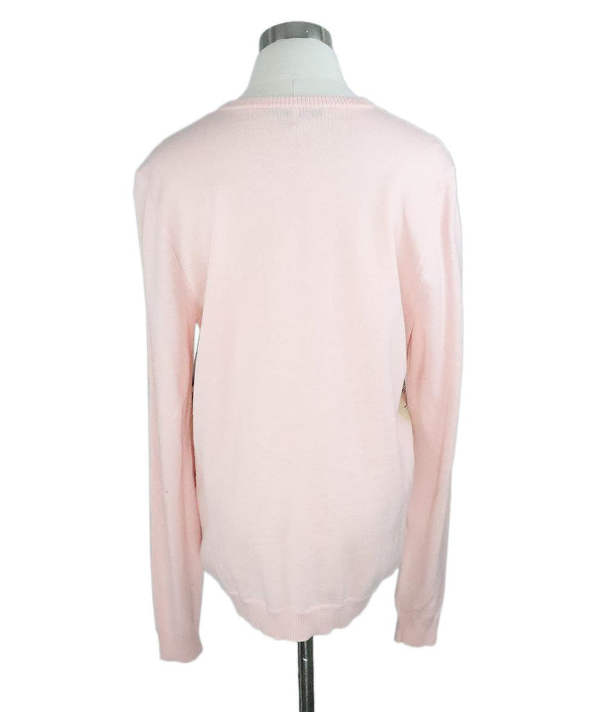 Roberto Cavalli Pink Cream Silk Wool Sweater sz 10 - Michael's Consignment NYC