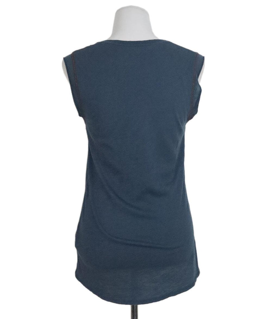 Zadig & Voltaire Blue Print Tank Top sz 6 - Michael's Consignment NYC